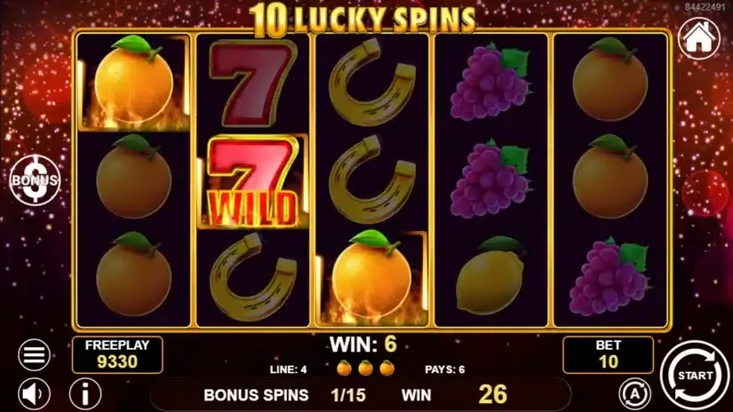 10 Lucky Spins slot screenshot 4