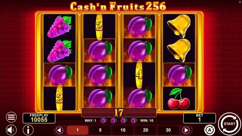 Cash’n Fruits 256 slot screenshot