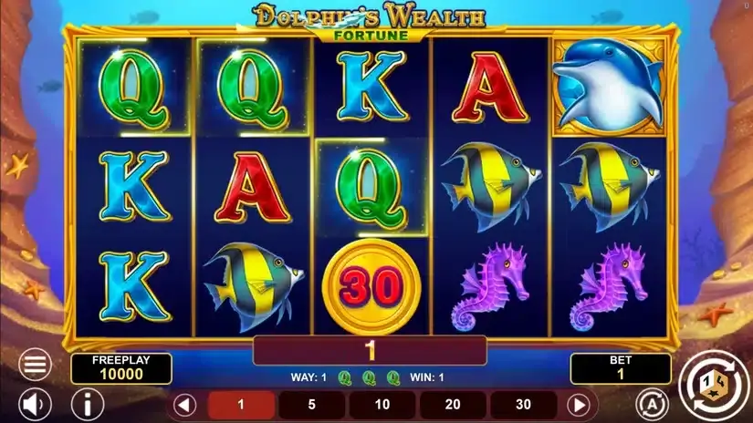 Dolphin’s Wealth Fortune slot screenshot 1