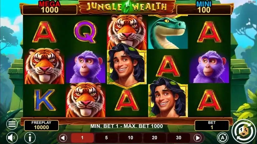 Jungle Wealth Hold And Win slot screenshot 