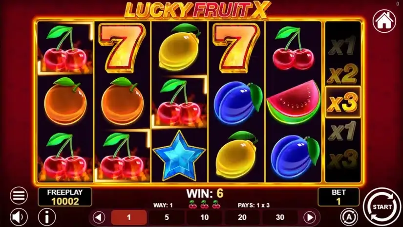 Lucky Fruit X slot screenshot 2