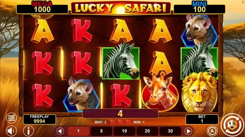 Lucky Safari Hold And Win slot screenshot 2