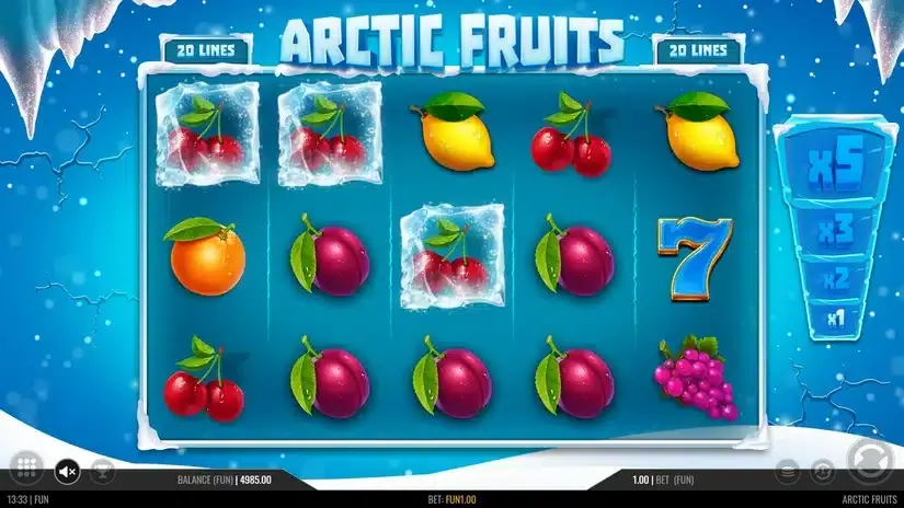 Arctic Fruits slot screenshot 2