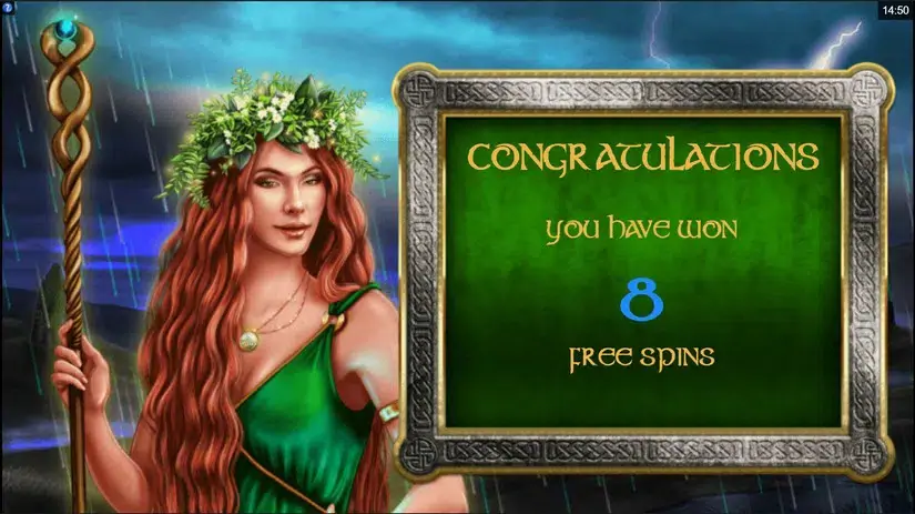 Celtic Goddess slot screenshot 4