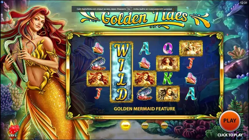 Golden Tides slot screenshot 1