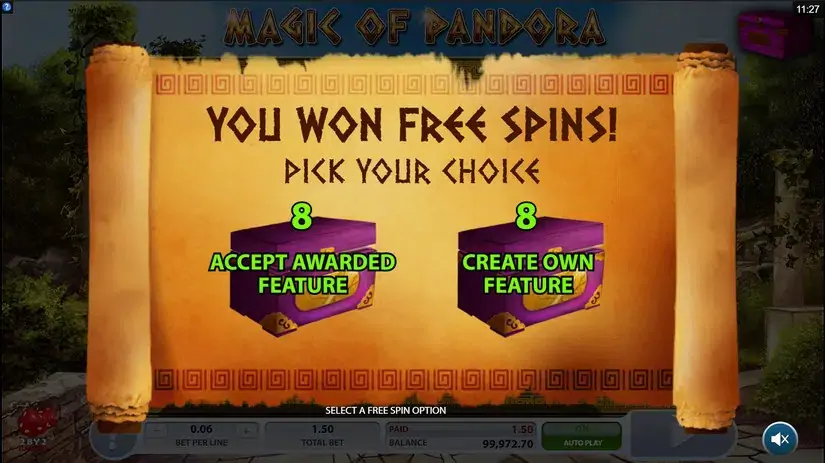 Magic Of Pandora slot screenshot 4