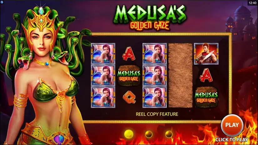 Medusa’s Golden Gaze slot screenshot 1