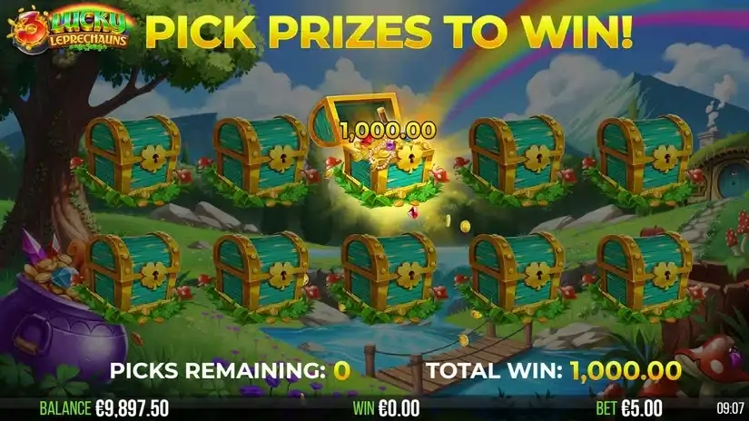 3 Lucky Leprechauns slot screenshot