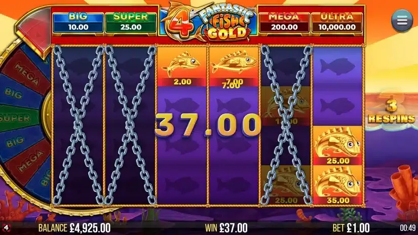 4 Fantastic Fish Gold slot screenshot 4