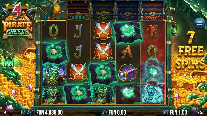 4 Pirate Chests slot screenshot 4