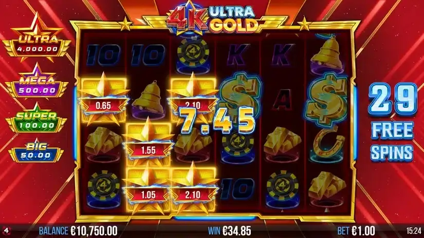 4K Ultra Gold slot screenshot 5