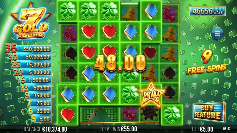 7 Gold Gigablox slot screenshot 7