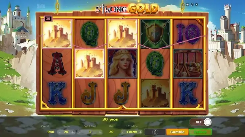 Strong Gold slot screenshot 2