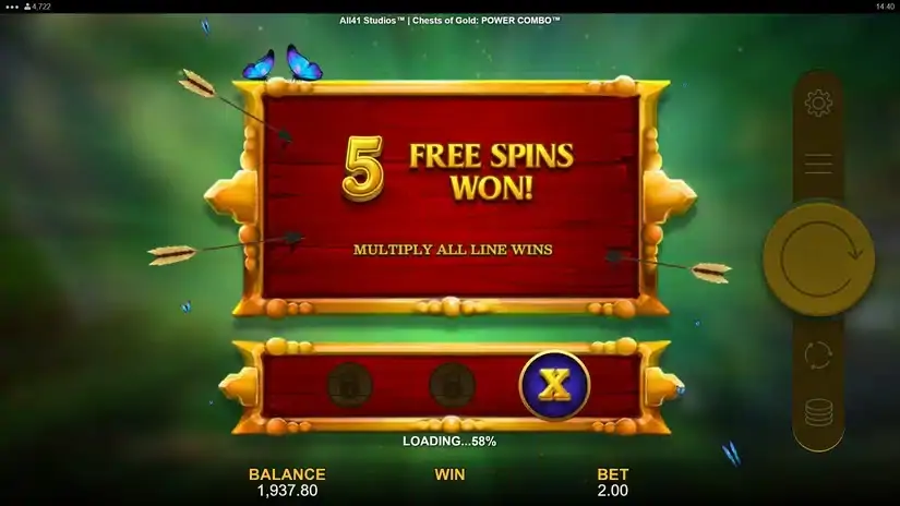 Chests of Gold Power Combo slot screenshot 4