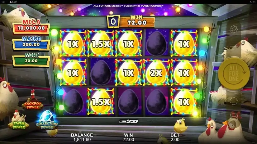 Chickenville Power Combo slot screenshot 5