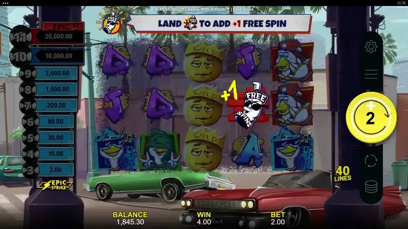 Geese With Attitude slot screenshot 6