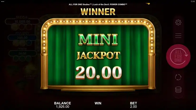 Luck of the Devil POWER COMBO slot screenshot 4