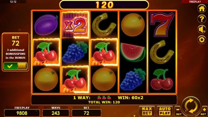 All Ways Hottest Fruits slot screenshot 2