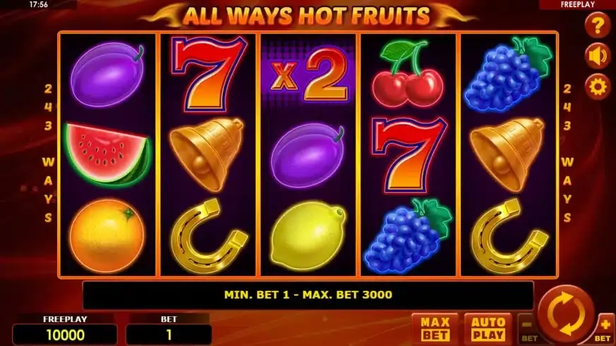 Allways Hot Fruits slot screenshot 1