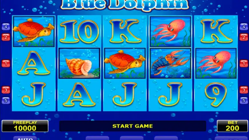 Blue Dolphin slot screenshot 1