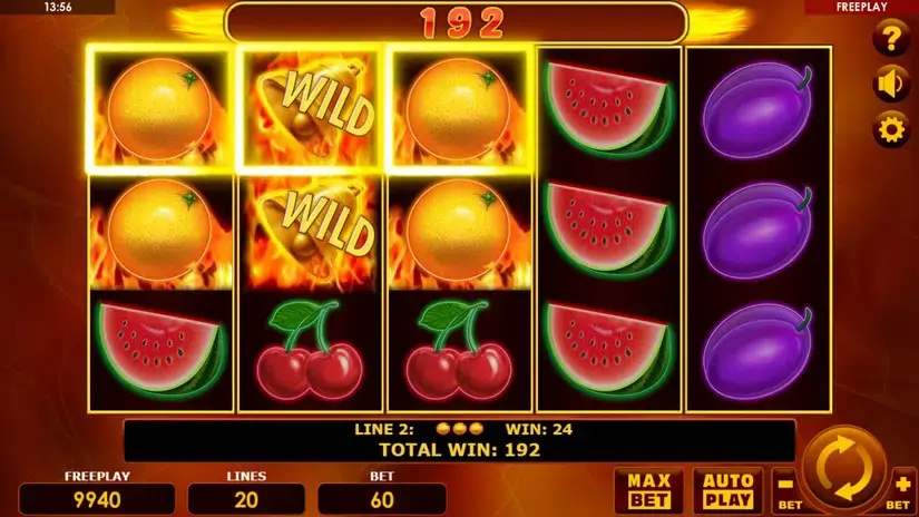 Burning Bells 20 slot screenshot 2