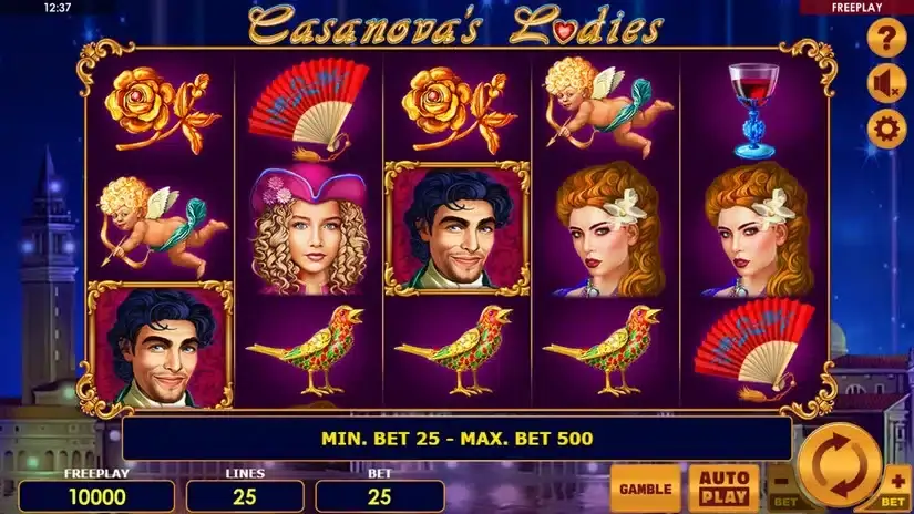 Casanovas Ladies slot screenshot 1