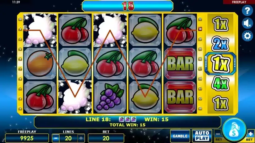 Crystal Fruits slot screenshot 2