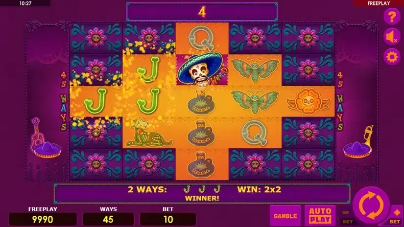 Dia Muertos slot screenshot 2