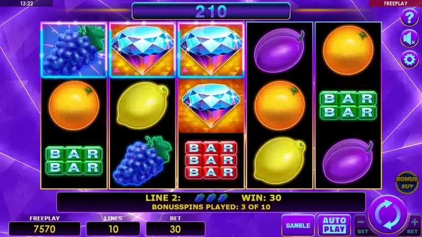 Diamond Staxx slot screenshot 4