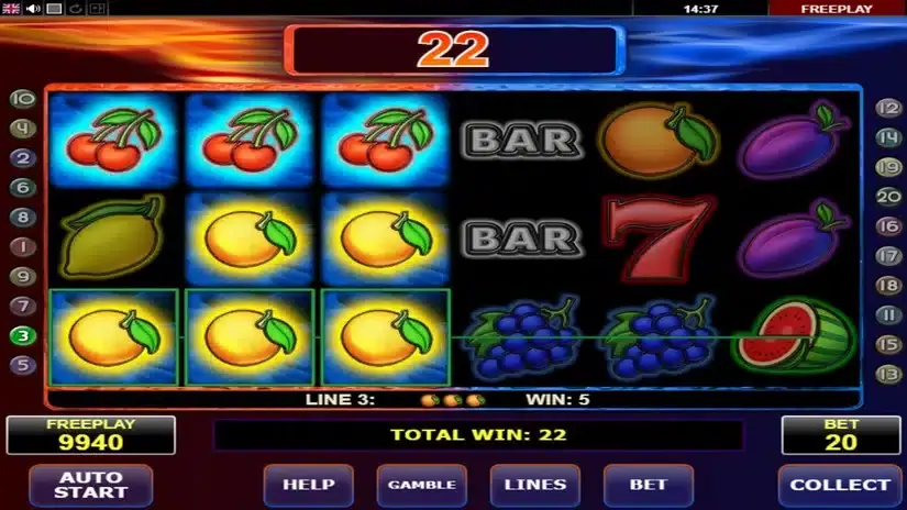 Fire & Ice slot screenshot 2