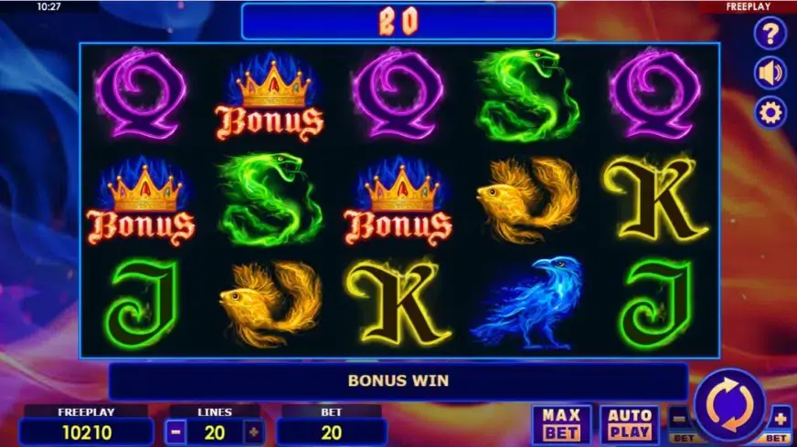 Fire Queen slot screenshot 3