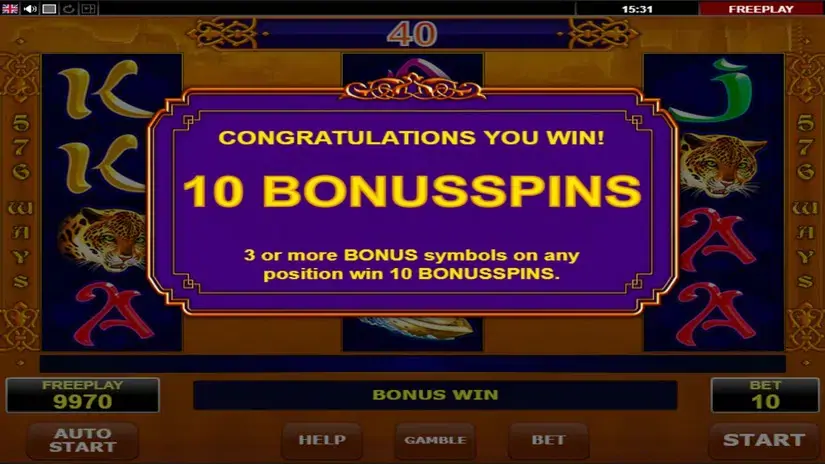 Golden Book slot screenshot 3