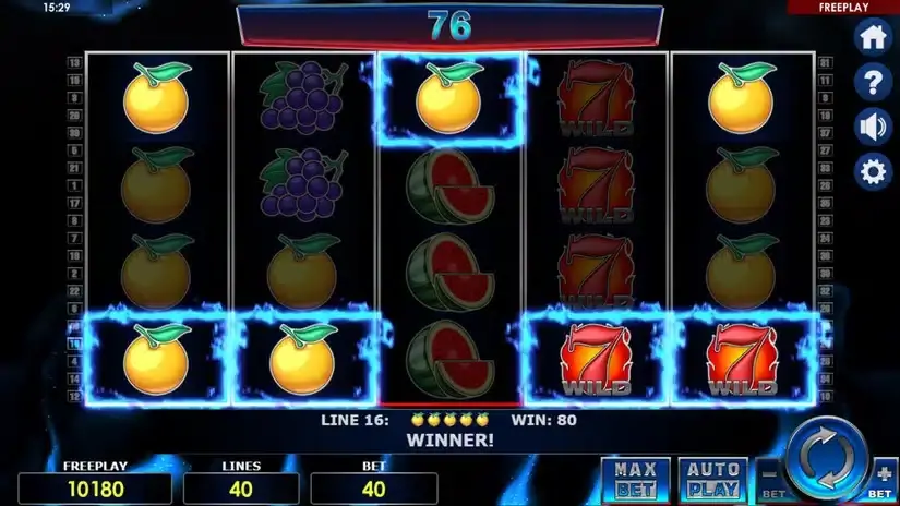 Hot 40 slot screenshot 3