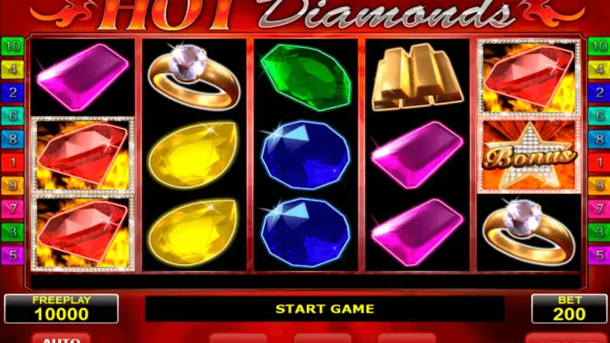 Hot Diamonds slot screenshot 1