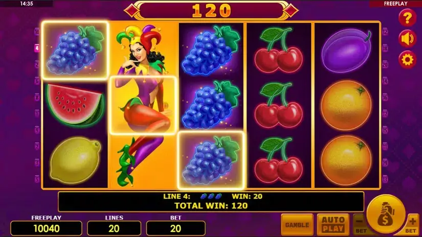 Lucky Joker 20 slot screenshot 