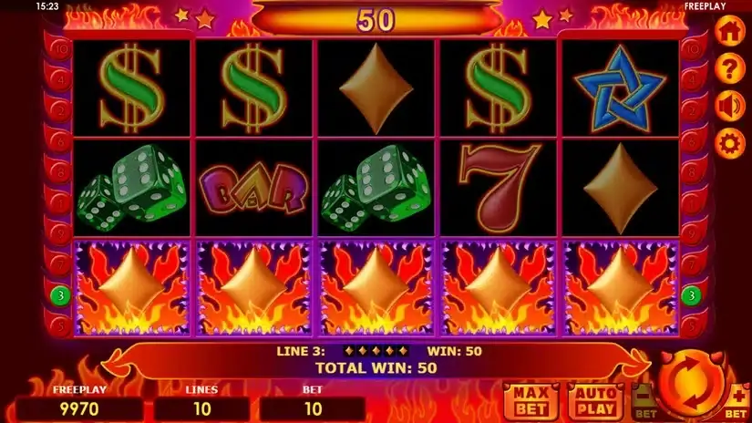 Lucky Little Devil slot screenshot 2