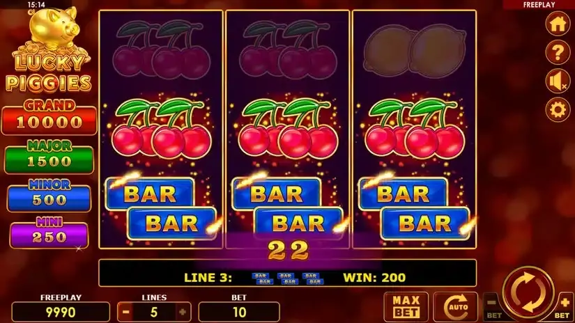Lucky Piggies slot screenshot 2