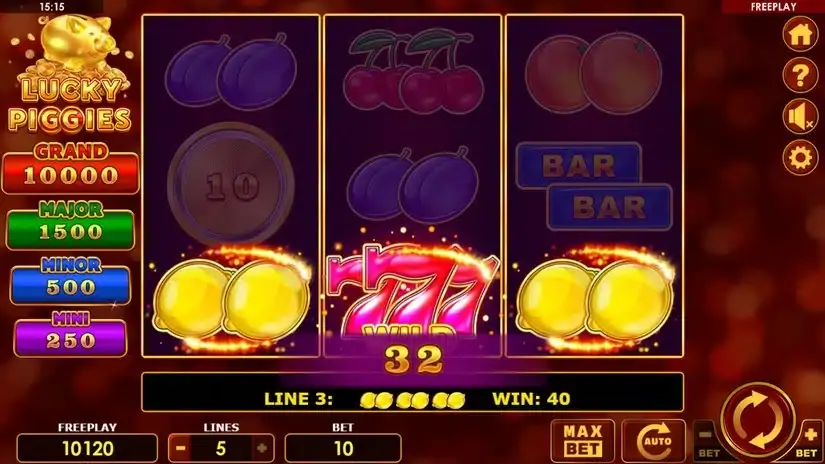 Lucky Piggies slot screenshot 3