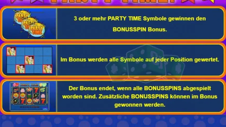 Party Time slot screenshot