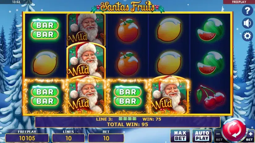 Santas Fruits slot screenshot 5