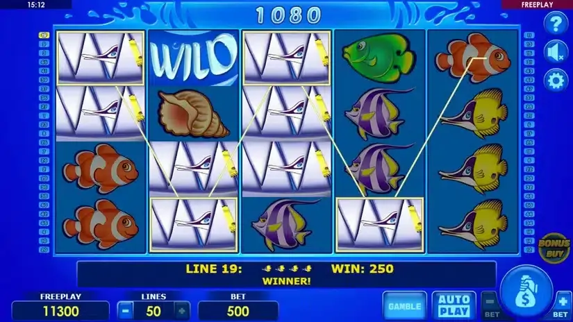 Wild Shark Bonus Buy slot screenshot 3
