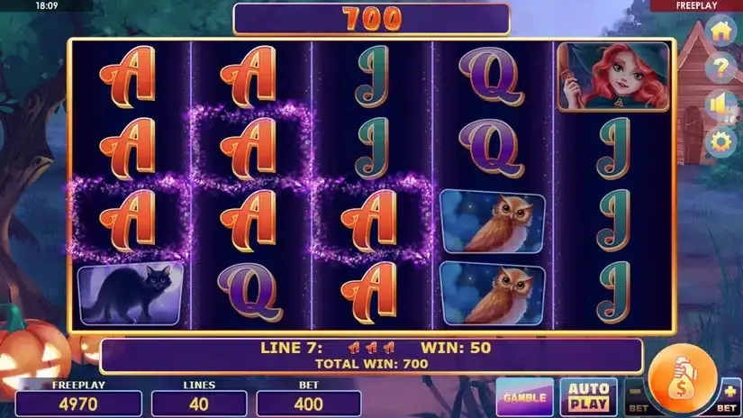 Wild Witches slot screenshot 4