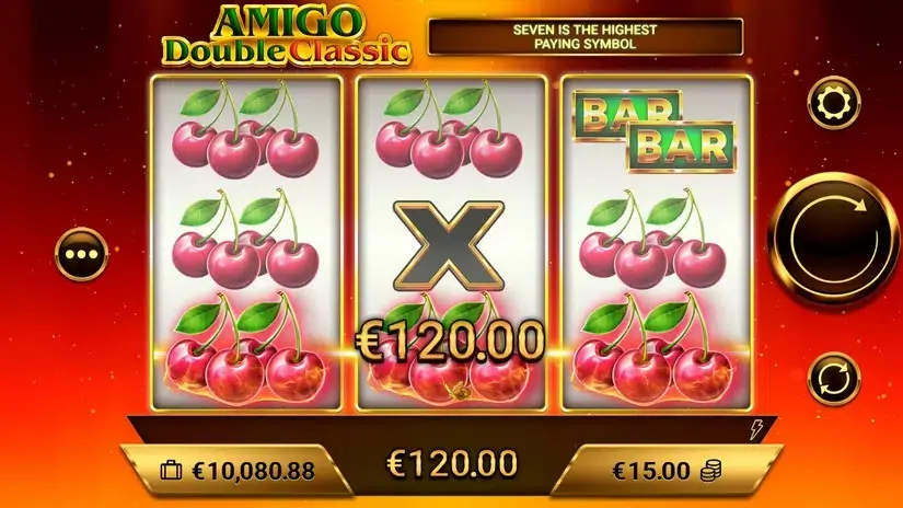Amigo Double Classic slot screenshot 3
