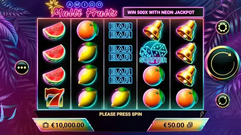 Amigo Multifruits slot screenshot 1