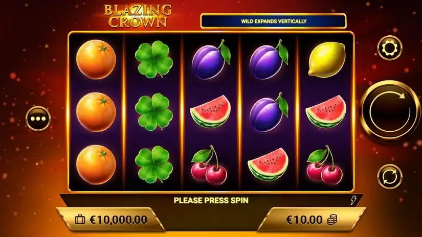 Blazing Crown slot screenshot 1