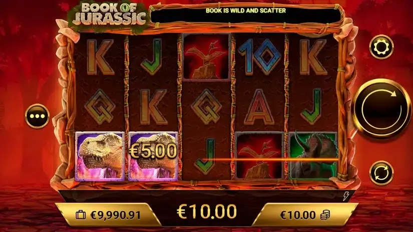 Book of Jurassic slot screenshot 2