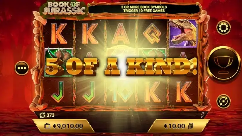 Book of Jurassic slot screenshot 3