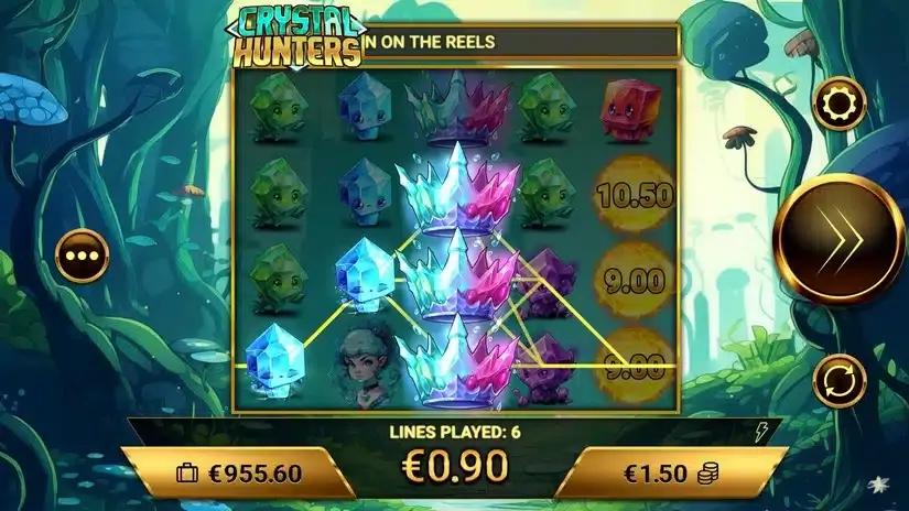 Crystal Hunters slot screenshot 4