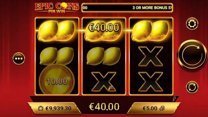 Epic Coins slot screenshot 2