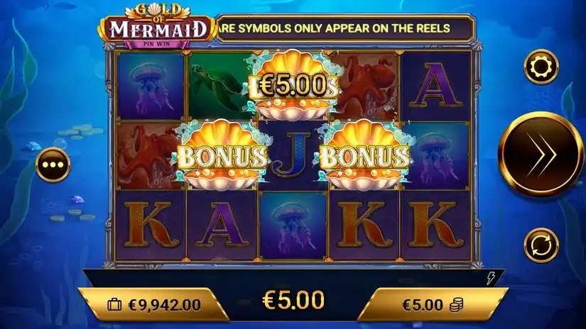 Gold of Mermaid slot screenshot 3